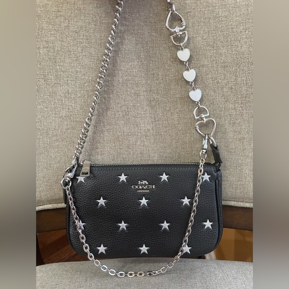 NWT！COACH Nolita 19 With Star Print（COACH CW409）Silver/Black-Multi FAST SHIPPING